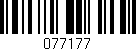 Código de barras (EAN, GTIN, SKU, ISBN): '077177'