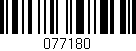 Código de barras (EAN, GTIN, SKU, ISBN): '077180'