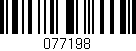 Código de barras (EAN, GTIN, SKU, ISBN): '077198'
