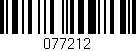 Código de barras (EAN, GTIN, SKU, ISBN): '077212'