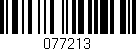 Código de barras (EAN, GTIN, SKU, ISBN): '077213'