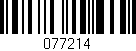 Código de barras (EAN, GTIN, SKU, ISBN): '077214'
