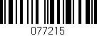 Código de barras (EAN, GTIN, SKU, ISBN): '077215'