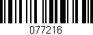 Código de barras (EAN, GTIN, SKU, ISBN): '077216'