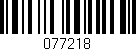 Código de barras (EAN, GTIN, SKU, ISBN): '077218'