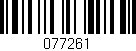 Código de barras (EAN, GTIN, SKU, ISBN): '077261'
