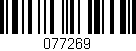 Código de barras (EAN, GTIN, SKU, ISBN): '077269'