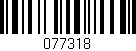 Código de barras (EAN, GTIN, SKU, ISBN): '077318'