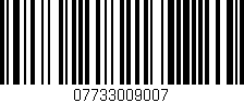 Código de barras (EAN, GTIN, SKU, ISBN): '07733009007'