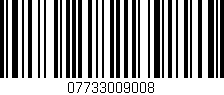 Código de barras (EAN, GTIN, SKU, ISBN): '07733009008'