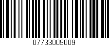 Código de barras (EAN, GTIN, SKU, ISBN): '07733009009'