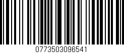 Código de barras (EAN, GTIN, SKU, ISBN): '0773503096541'