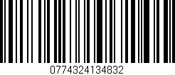 Código de barras (EAN, GTIN, SKU, ISBN): '0774324134832'