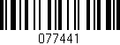 Código de barras (EAN, GTIN, SKU, ISBN): '077441'
