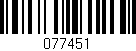 Código de barras (EAN, GTIN, SKU, ISBN): '077451'