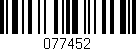 Código de barras (EAN, GTIN, SKU, ISBN): '077452'