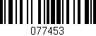 Código de barras (EAN, GTIN, SKU, ISBN): '077453'