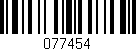 Código de barras (EAN, GTIN, SKU, ISBN): '077454'