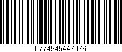 Código de barras (EAN, GTIN, SKU, ISBN): '0774945447076'