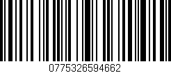 Código de barras (EAN, GTIN, SKU, ISBN): '0775326594662'