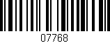 Código de barras (EAN, GTIN, SKU, ISBN): '07768'