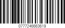 Código de barras (EAN, GTIN, SKU, ISBN): '0777246663619'