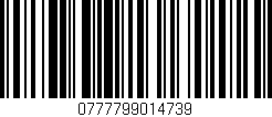 Código de barras (EAN, GTIN, SKU, ISBN): '0777799014739'