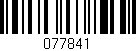 Código de barras (EAN, GTIN, SKU, ISBN): '077841'