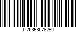 Código de barras (EAN, GTIN, SKU, ISBN): '0778656076259'