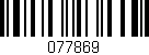 Código de barras (EAN, GTIN, SKU, ISBN): '077869'