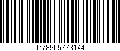Código de barras (EAN, GTIN, SKU, ISBN): '0778905773144'
