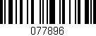 Código de barras (EAN, GTIN, SKU, ISBN): '077896'
