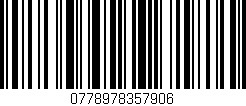 Código de barras (EAN, GTIN, SKU, ISBN): '0778978357906'