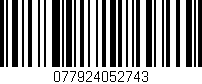 Código de barras (EAN, GTIN, SKU, ISBN): '077924052743'
