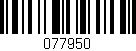 Código de barras (EAN, GTIN, SKU, ISBN): '077950'