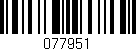 Código de barras (EAN, GTIN, SKU, ISBN): '077951'