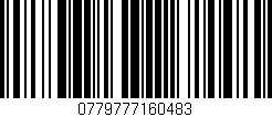 Código de barras (EAN, GTIN, SKU, ISBN): '0779777160483'