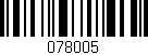 Código de barras (EAN, GTIN, SKU, ISBN): '078005'