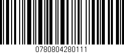 Código de barras (EAN, GTIN, SKU, ISBN): '0780804280111'