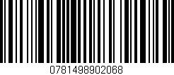 Código de barras (EAN, GTIN, SKU, ISBN): '0781498902068'