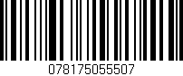 Código de barras (EAN, GTIN, SKU, ISBN): '078175055507'