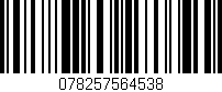 Código de barras (EAN, GTIN, SKU, ISBN): '078257564538'