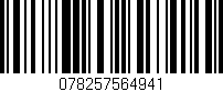 Código de barras (EAN, GTIN, SKU, ISBN): '078257564941'