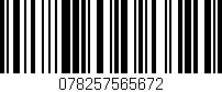 Código de barras (EAN, GTIN, SKU, ISBN): '078257565672'