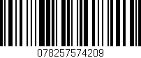 Código de barras (EAN, GTIN, SKU, ISBN): '078257574209'