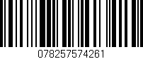 Código de barras (EAN, GTIN, SKU, ISBN): '078257574261'