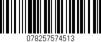 Código de barras (EAN, GTIN, SKU, ISBN): '078257574513'