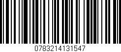 Código de barras (EAN, GTIN, SKU, ISBN): '0783214131547'