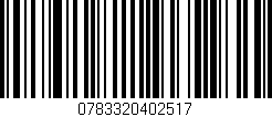 Código de barras (EAN, GTIN, SKU, ISBN): '0783320402517'