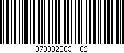 Código de barras (EAN, GTIN, SKU, ISBN): '0783320831102'
